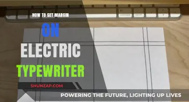 Adjusting Margins: Electric Typewriter Guide