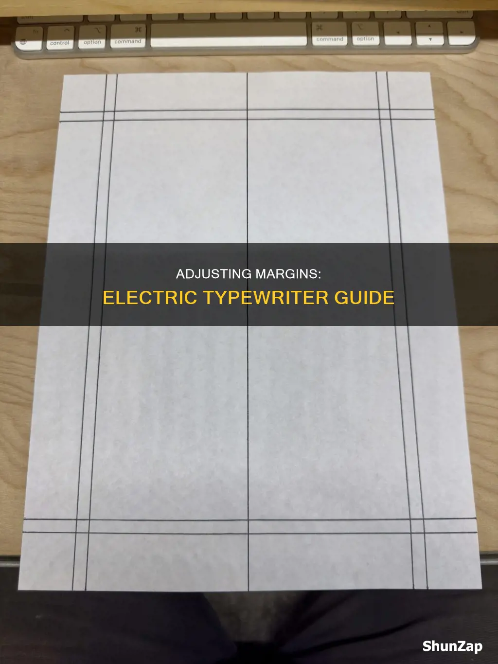 how to set margin on electric typewriter