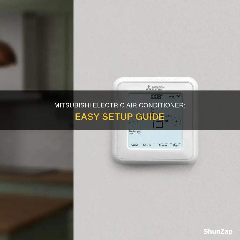 how to set mitsubishi electric air conditioner