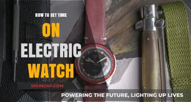 Setting the Time on Your Electric Watch