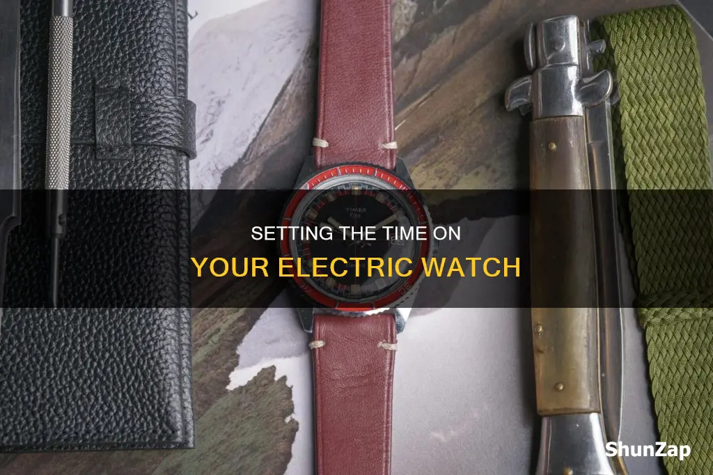 how to set time on electric watch