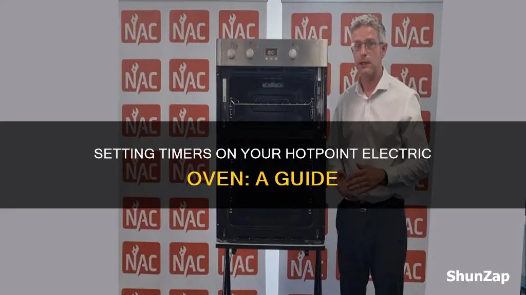 how to set timer hotpoint electric oven