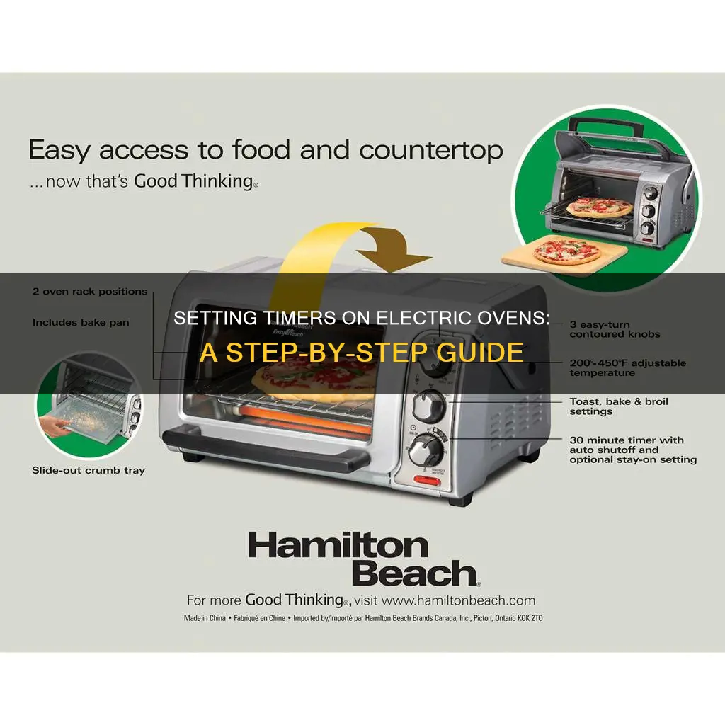 how to set timer on electric oven