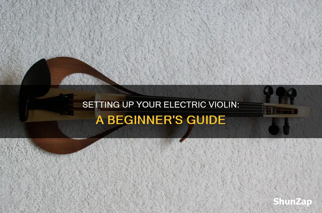 how to set up an electric violin