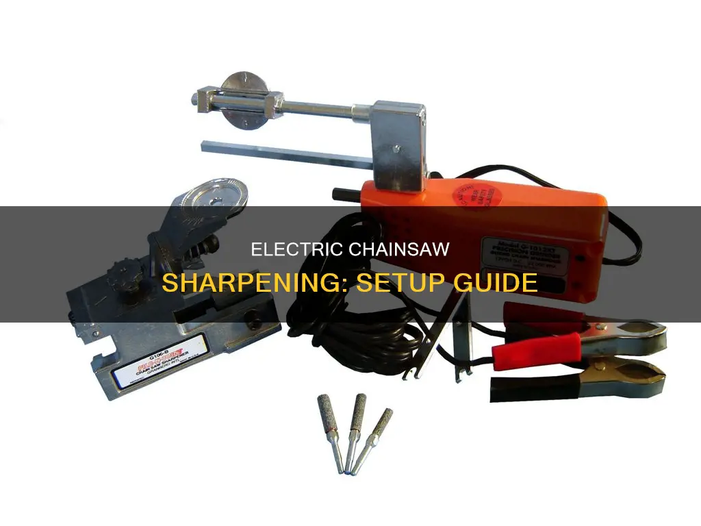 how to set up electric chainsaw sharpener