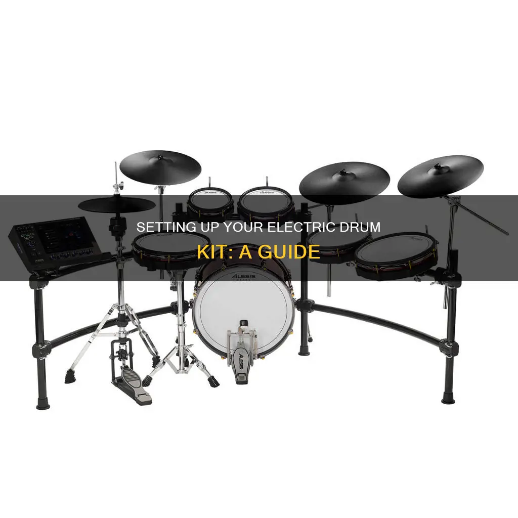 how to set up electric drum set