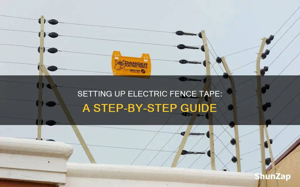 how to set up electric fence tape