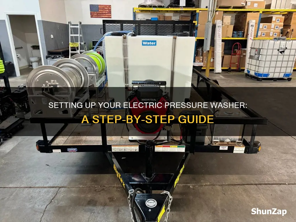 how to set up electric pressure washer
