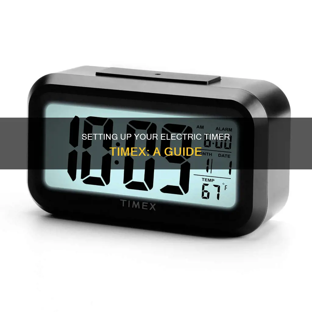 how to set up electric timer timex