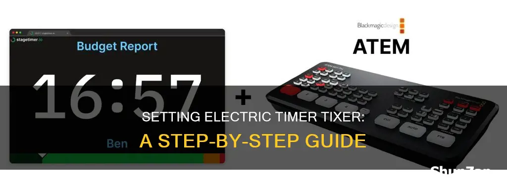 how to set up electric timer tixer