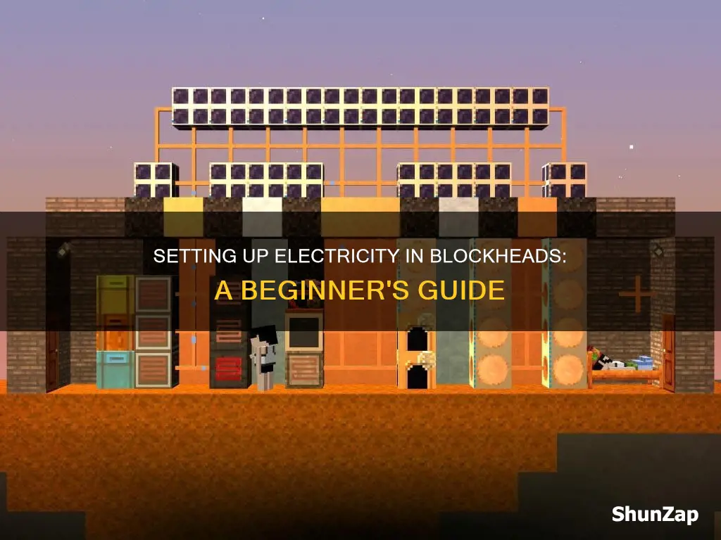 how to set up electricity in blockheads