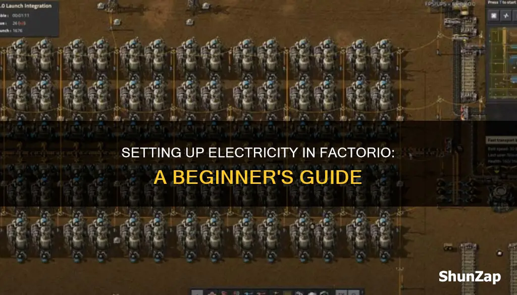 how to set up electricity in factorio