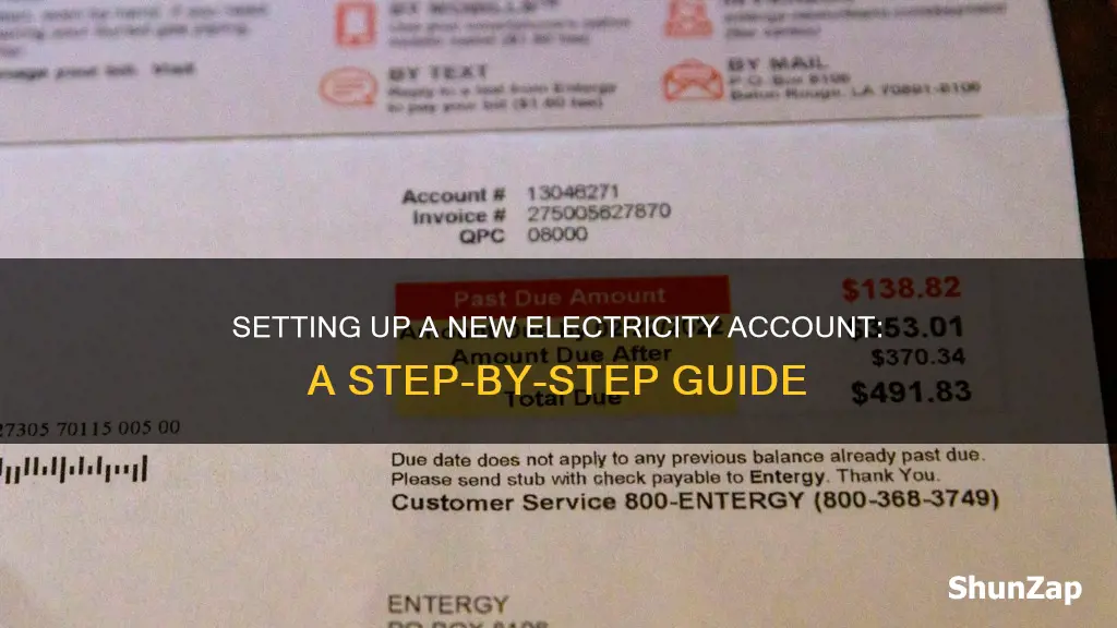 how to set up new electricity account