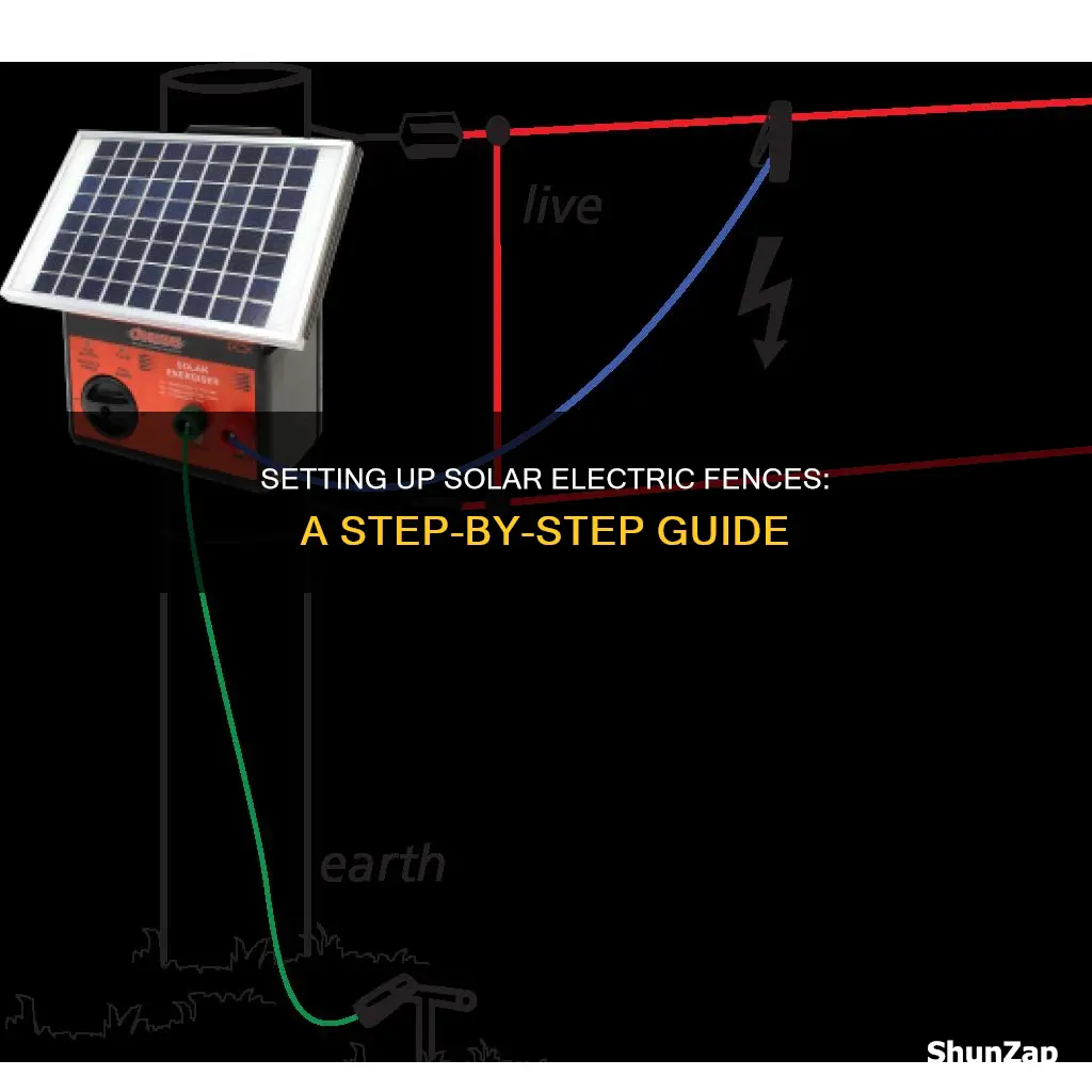 how to set up solar electric fence