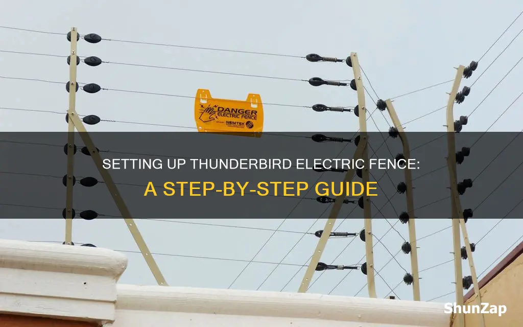 how to set up thunderbird electric fence