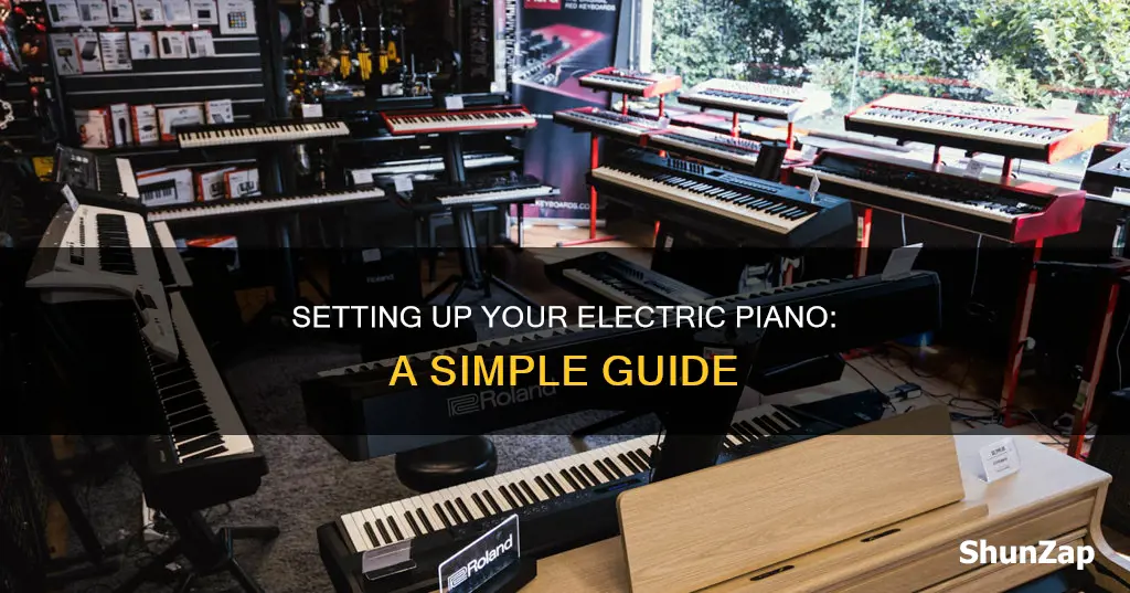 how to set up your electric paino