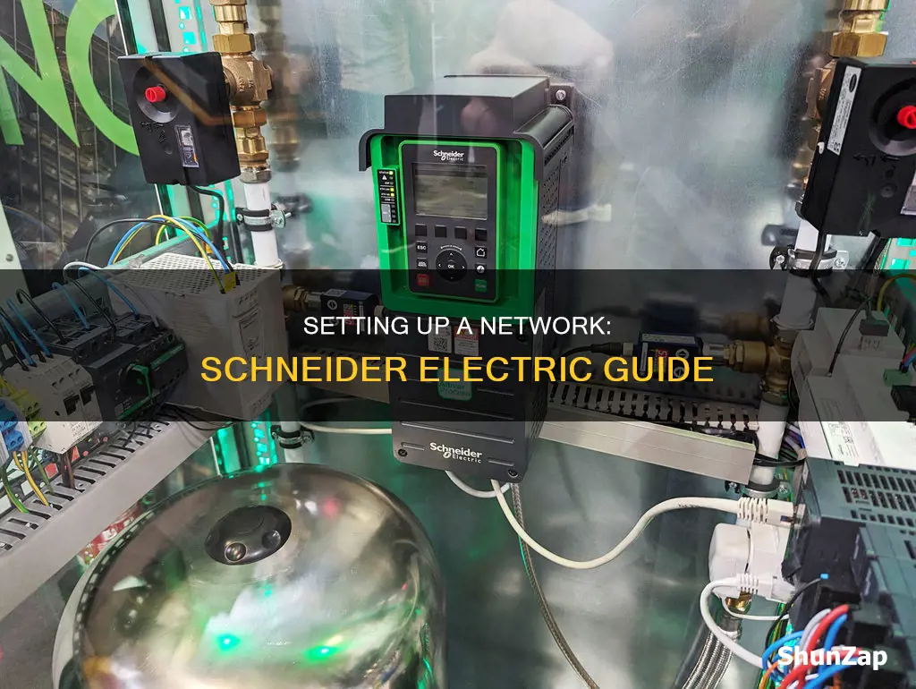 how to setup network for schneider electric