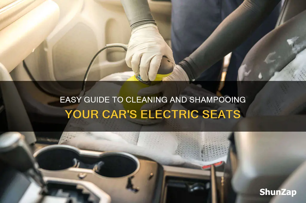 how to shampoo electric seats in car
