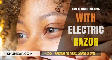 Shaping Eyebrows: Electric Razor Techniques and Tips