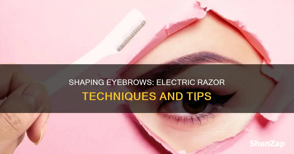 how to shape eyebrows with electric razor