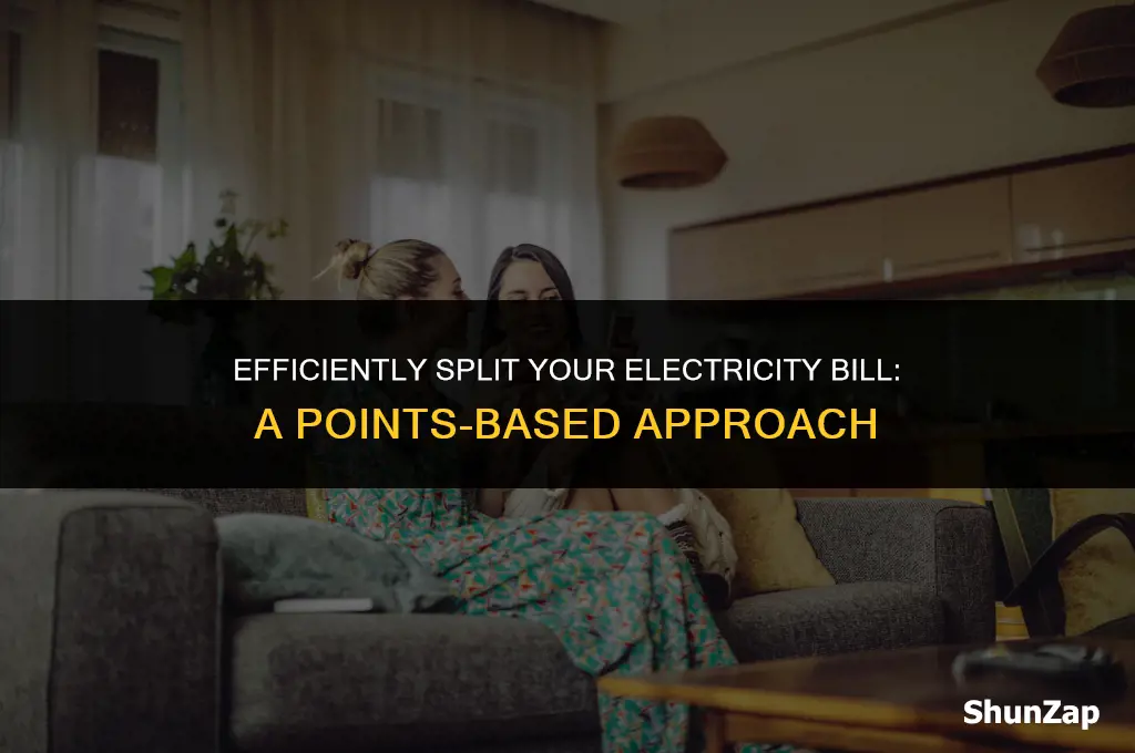 how to share electricity bill using points