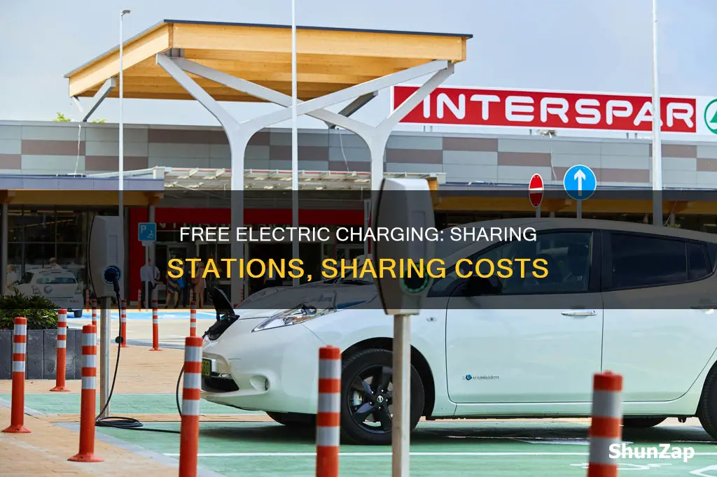 how to share free electric chargin stations