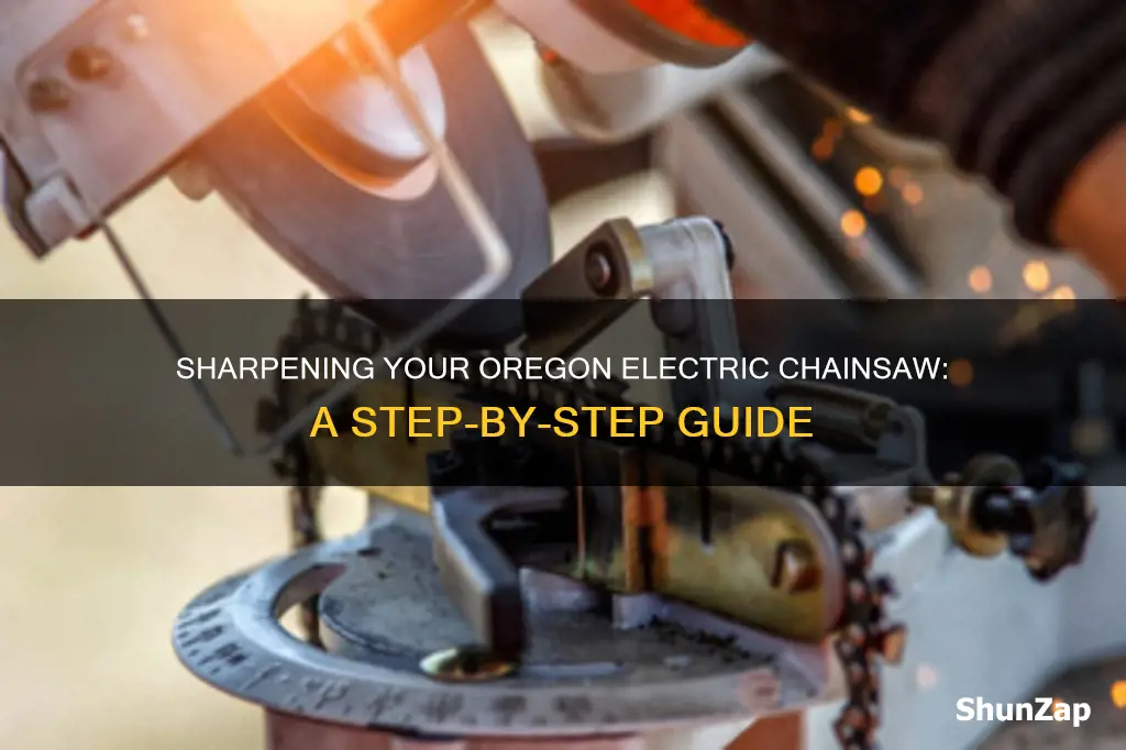 how to sharpen 91 oregon electric chainsaw