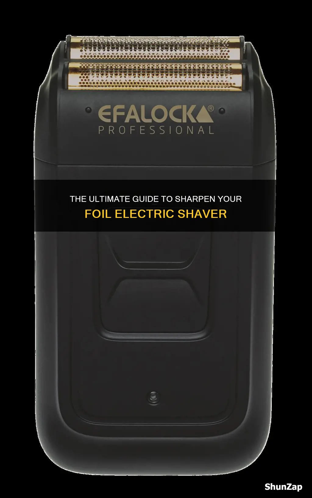 how to sharpen a foil electric shaver