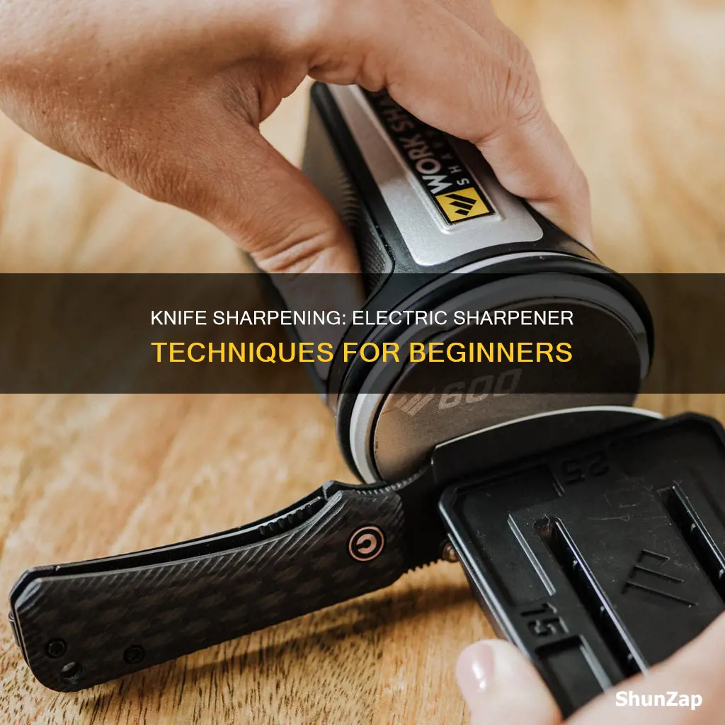 how to sharpen a knife electric sharpener