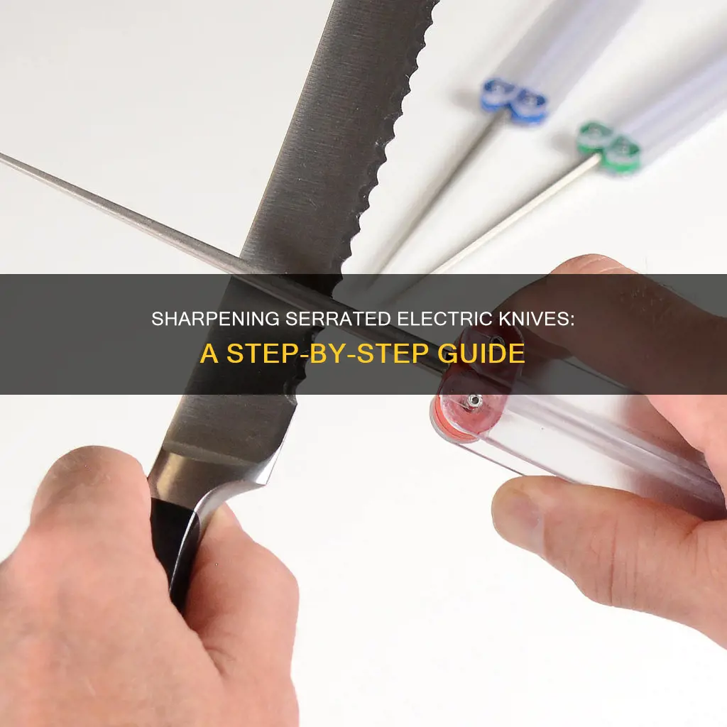 how to sharpen a serrated electric knife