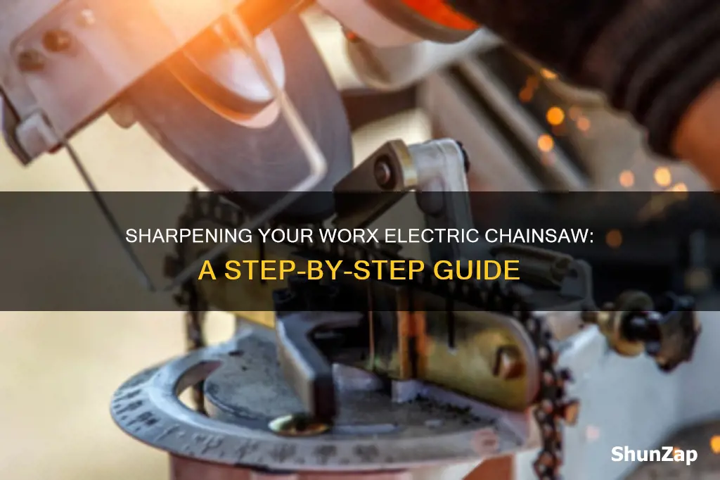 how to sharpen a worx electric chainsaw