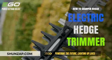Sharpening Your Bosch Electric Hedge Trimmer: A Step-by-Step Guide