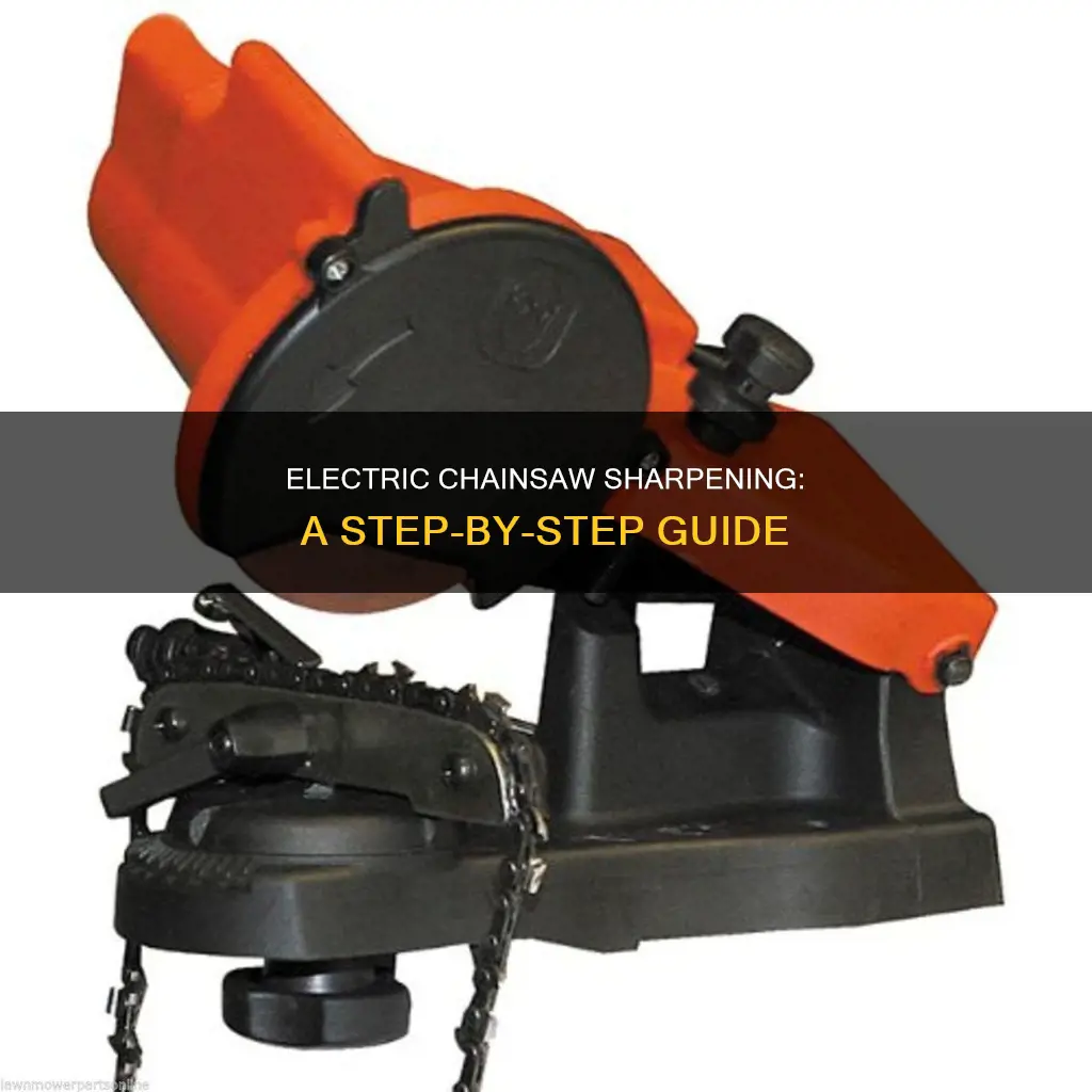 how to sharpen chainsaw with electric sharpener