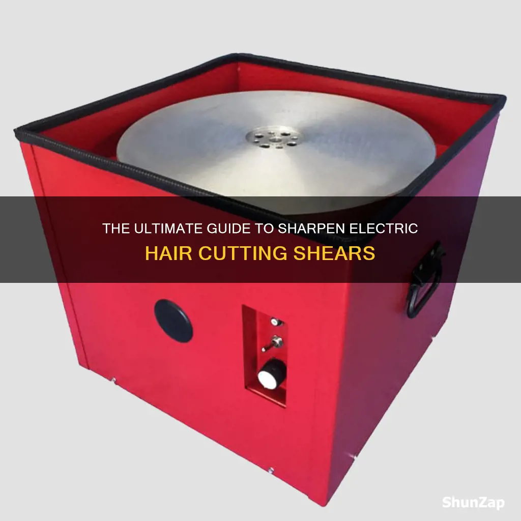 how to sharpen electric hair cutting shears