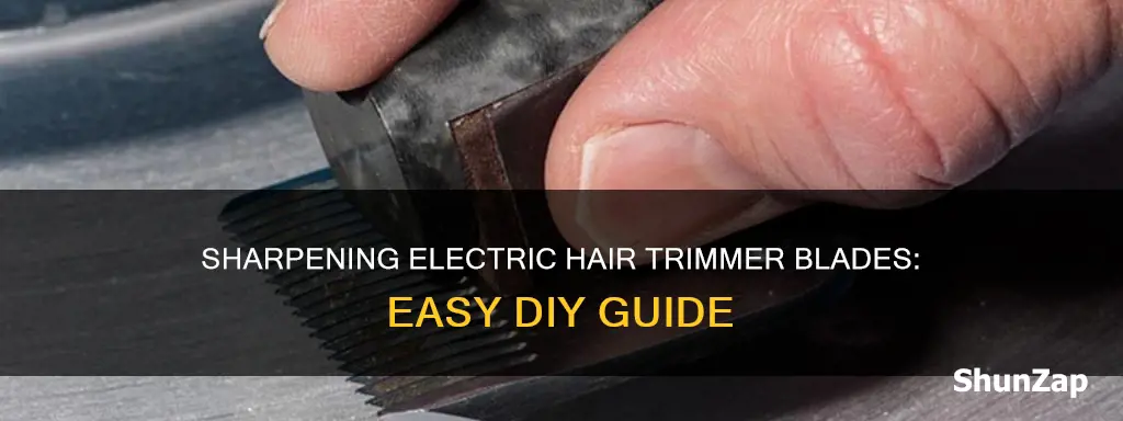 how to sharpen electric hair trimmer blades