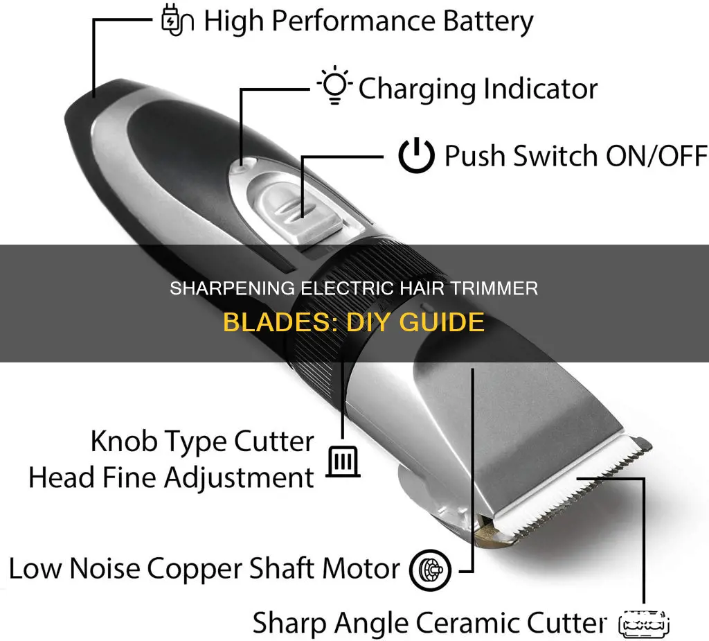 how to sharpen electric hait trimmer blades