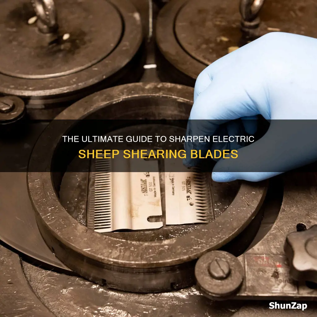 how to sharpen electric sheep shearing blades