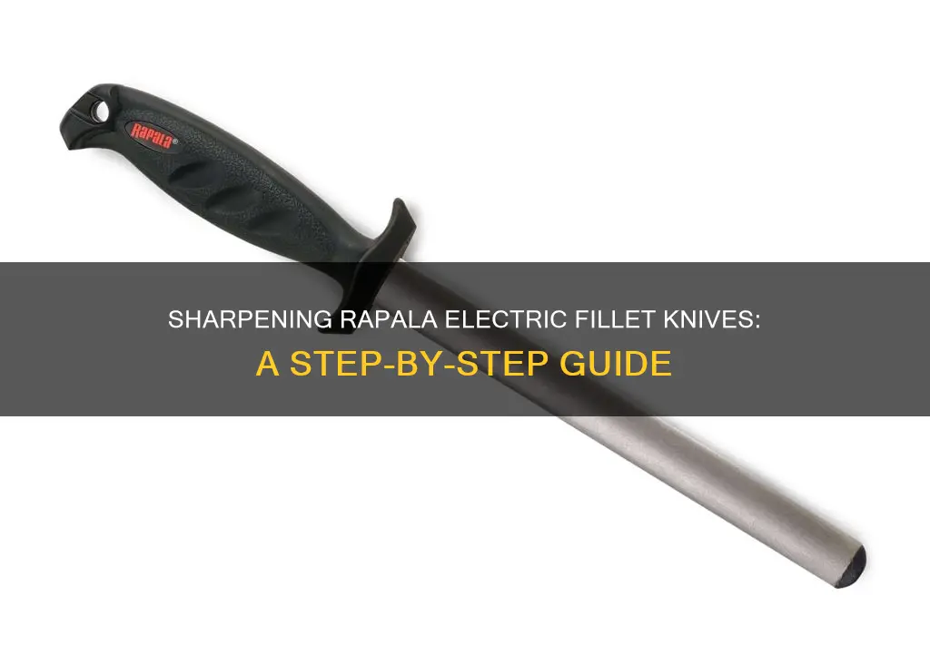 how to sharpen rapala electric fillet knife