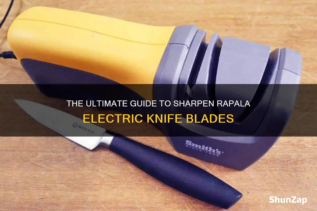 how to sharpen rapala electric knife blades
