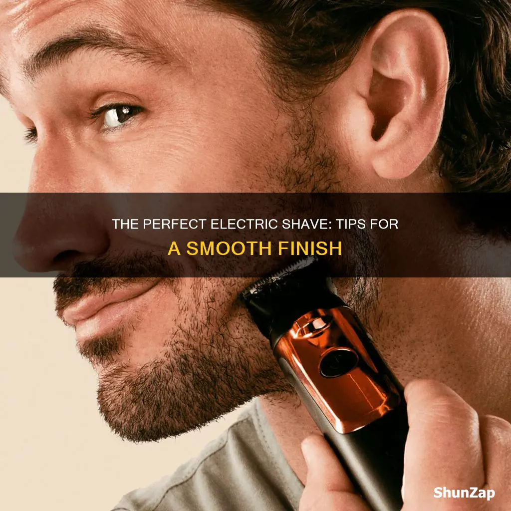 how to shave beard with electric razor