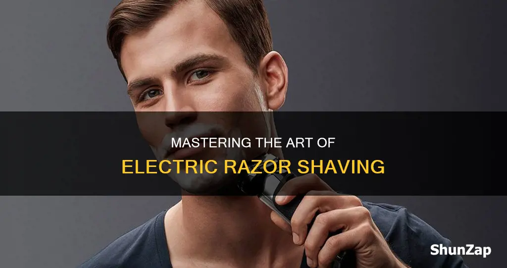 how to shave close with electric razor