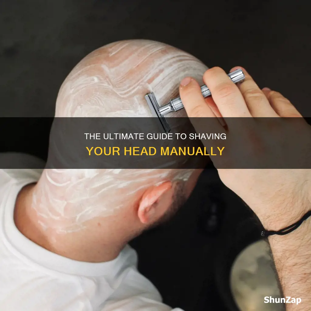 how to shave head without electric razor