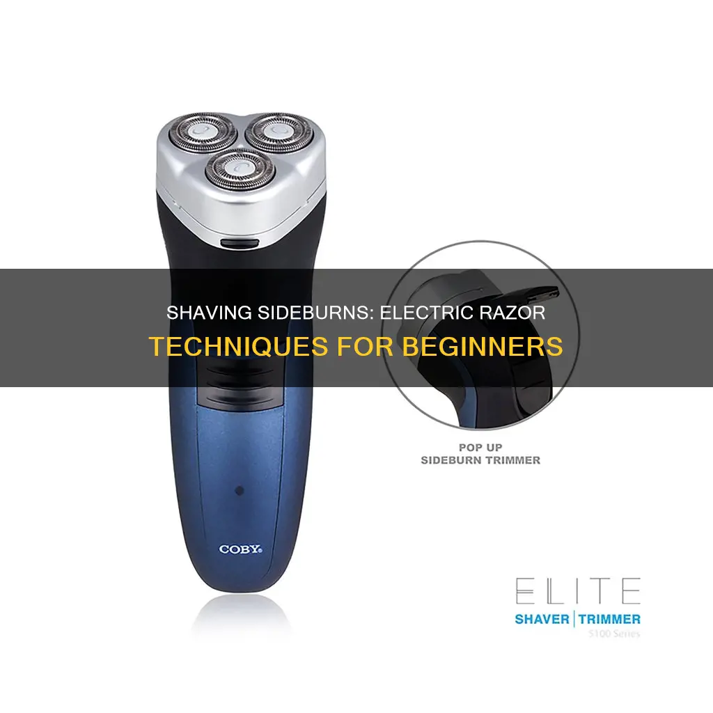 how to shave sideburns with electric razor