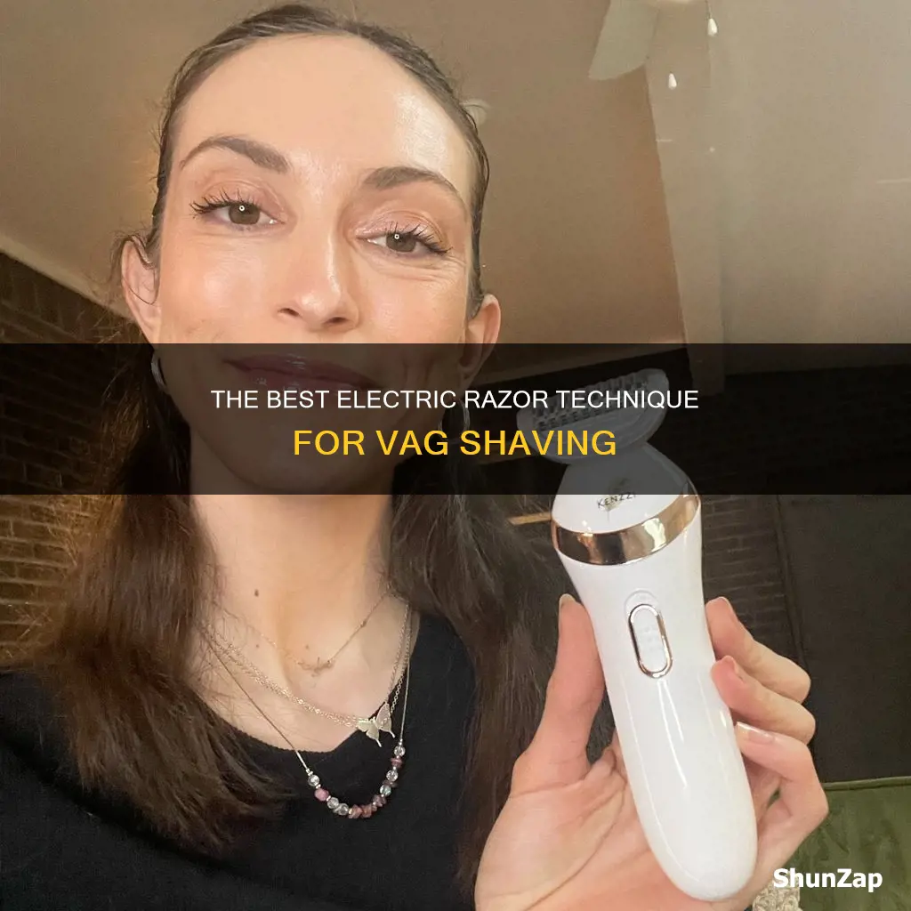 how to shave vag with electric razor