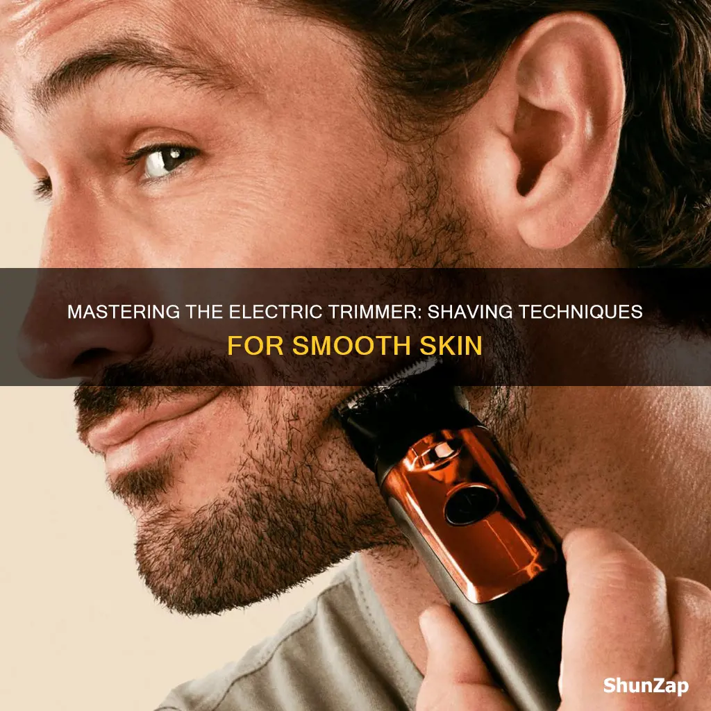 how to shave with an electric trimmer