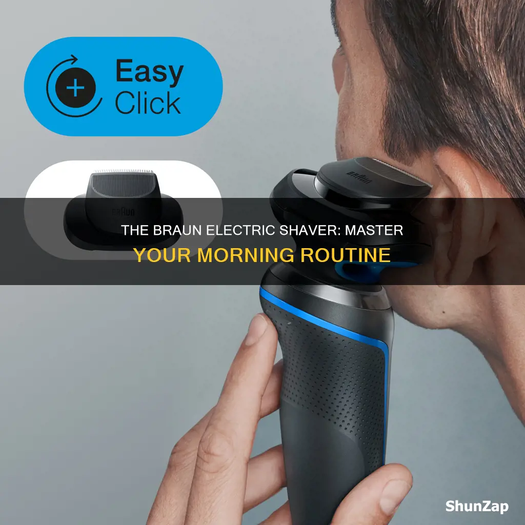 how to shave with braun electric shaver