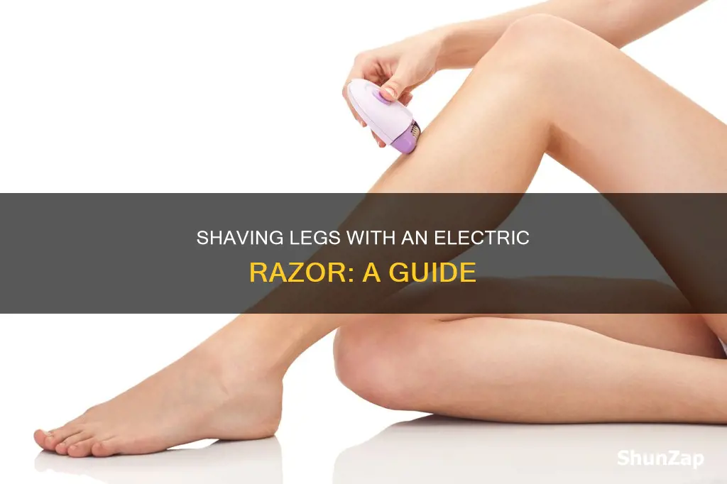 how to shave with electric razor legs