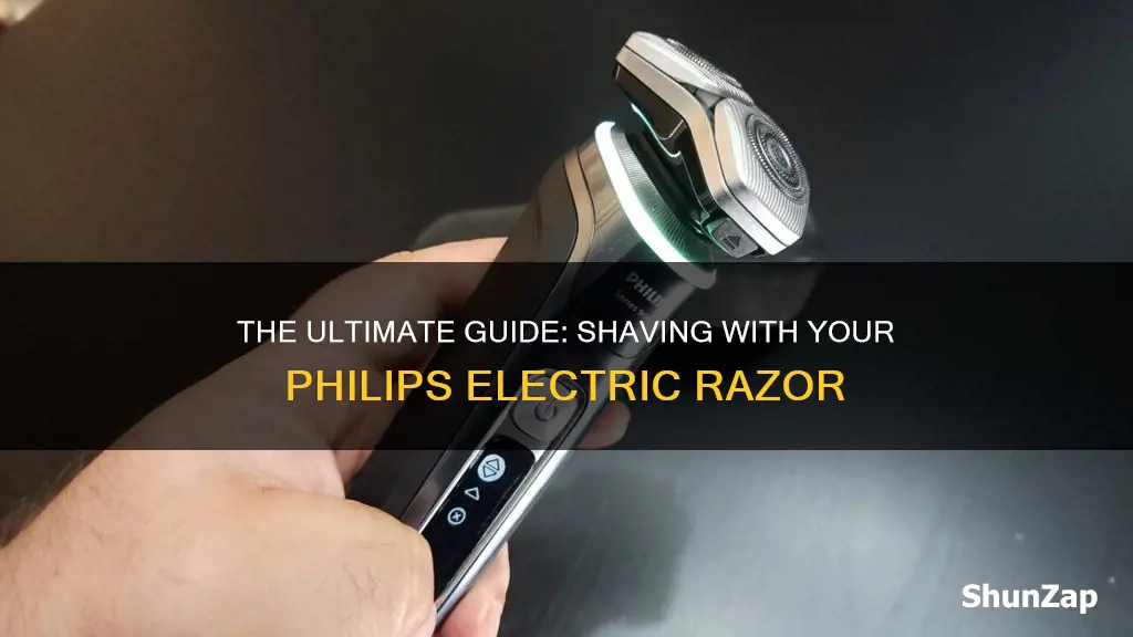 how to shave with philips electric razor