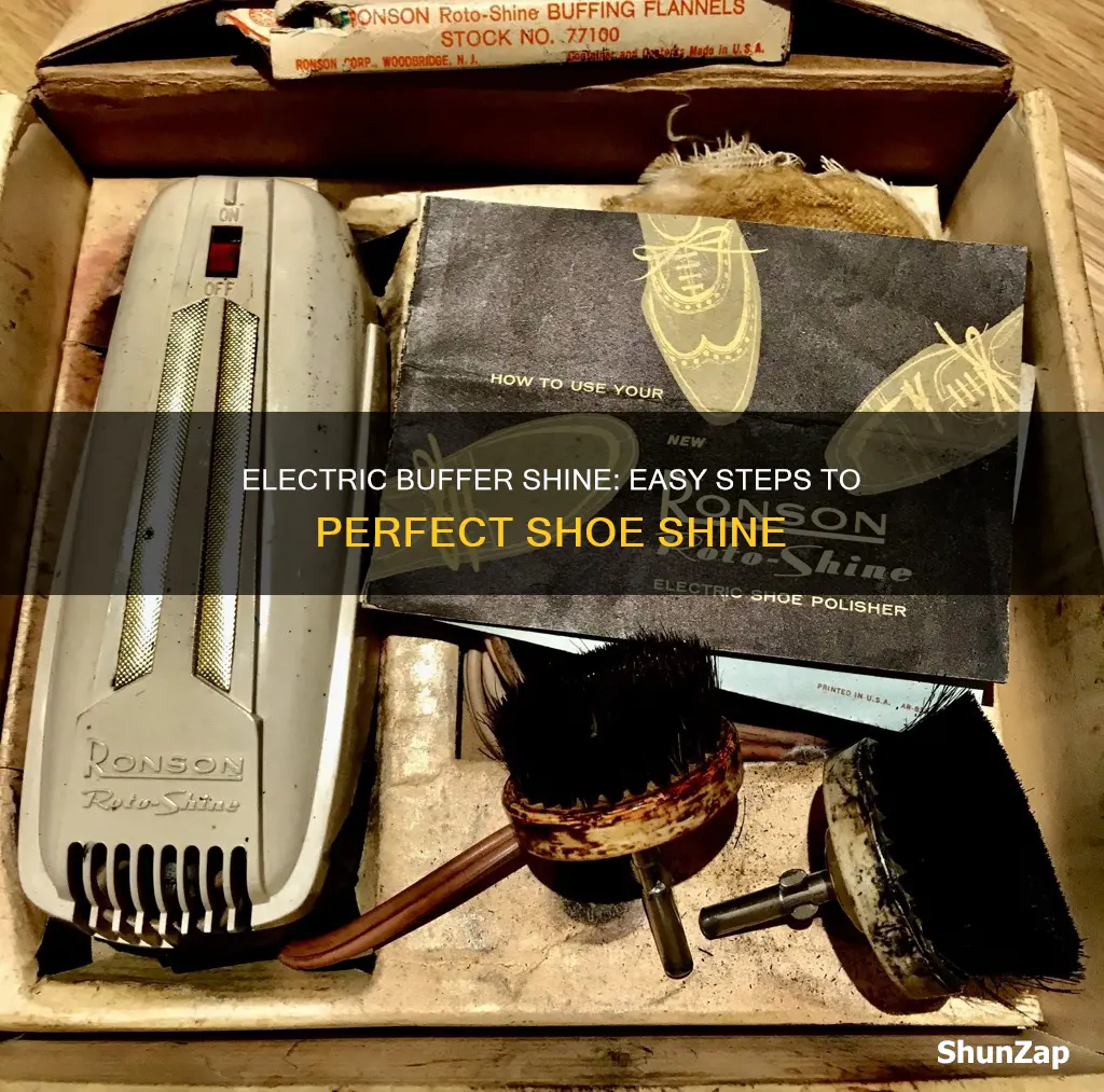 how to shine shoe with electric buffer
