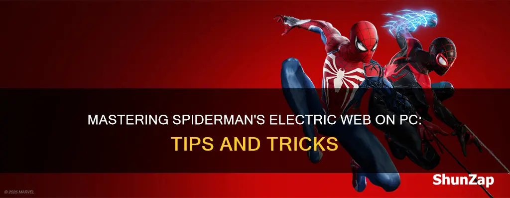 how to shoot electric web spiderman pc